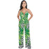 Holiday Leaf Printed Straps Jumpsuits #Printed #Straps